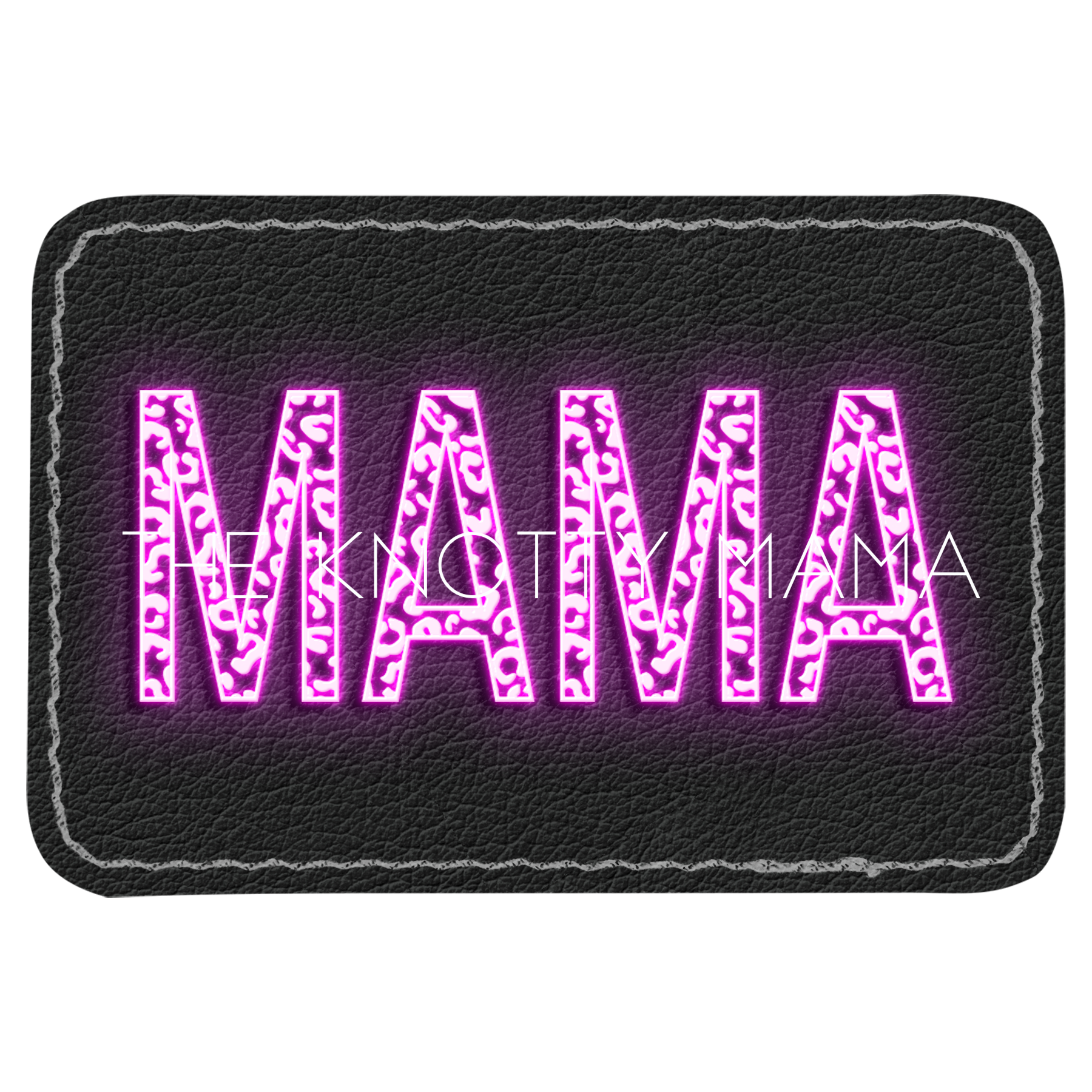 Neon Leopard Mama Patch