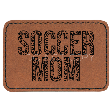 Leopard Soccer Mom Patch