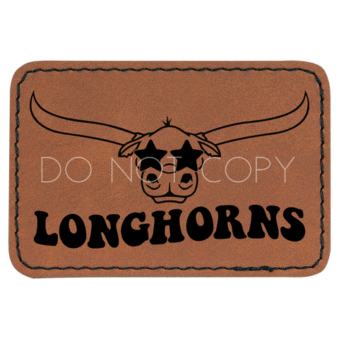 Preppy Longhorns Mascot Patch