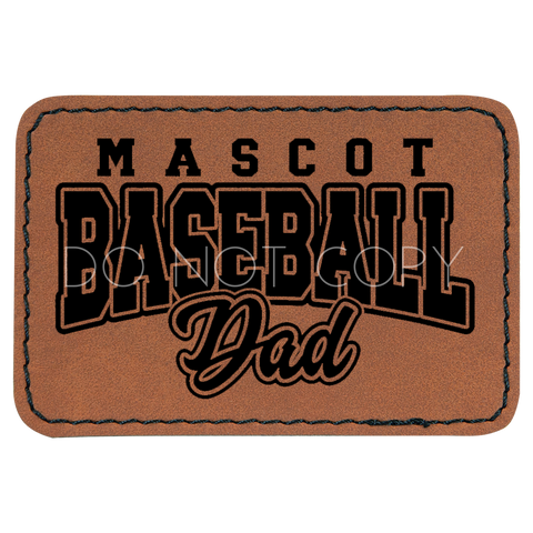 Mascot Baseball Dad Patch