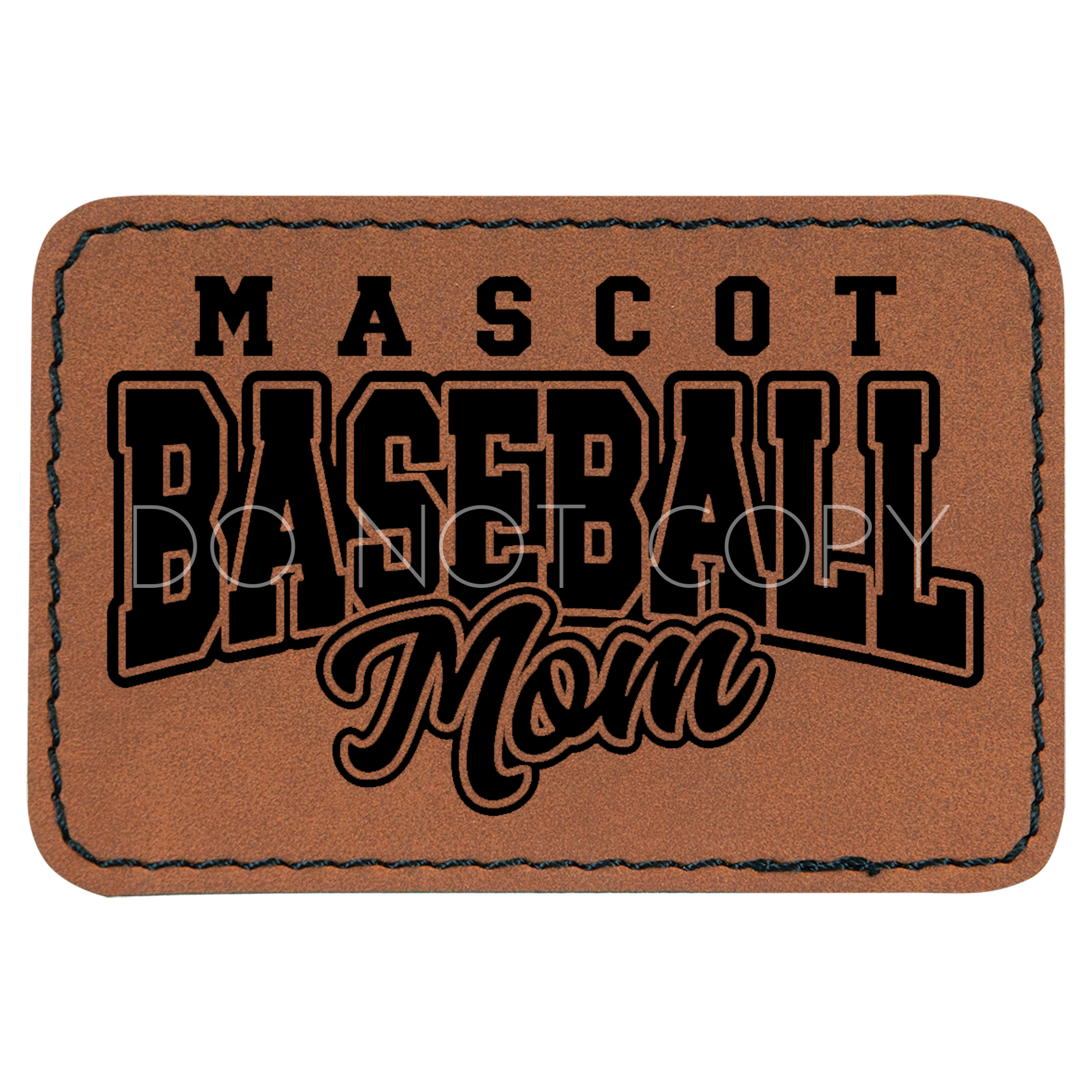 Mascot Baseball Mom Patch