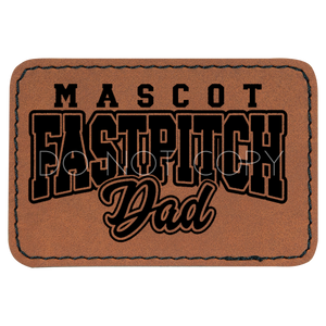 Mascot Fastpitch Dad Patch