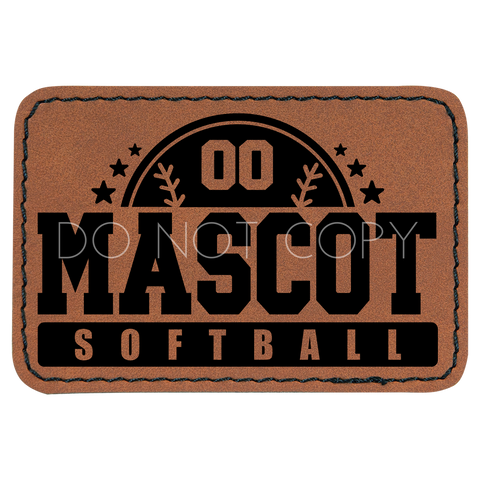 Mascot Softball Patch