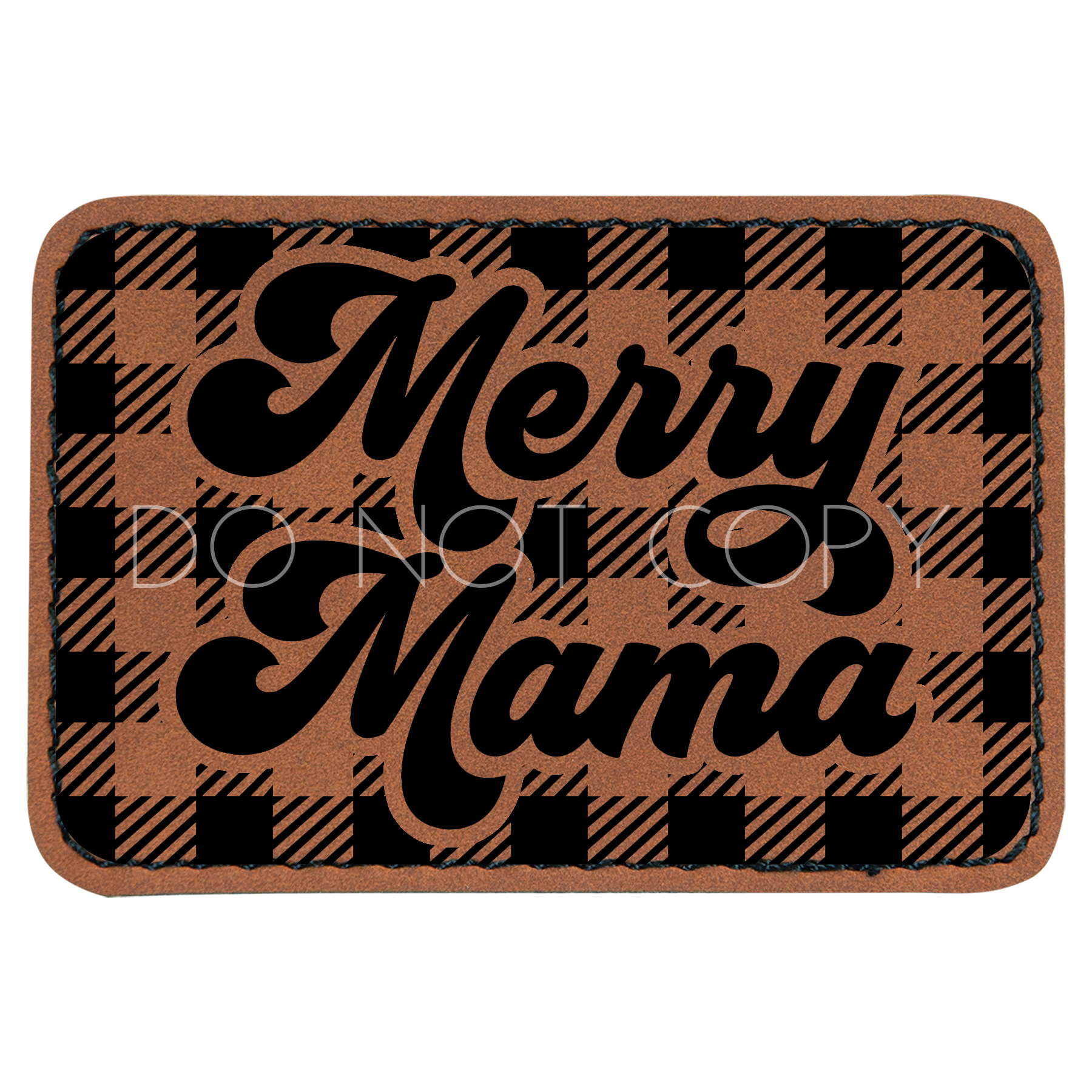 Merry Mama Plaid Patch