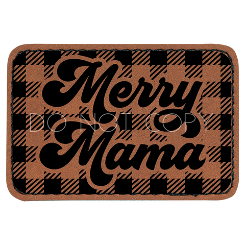 Merry Mama Plaid Patch