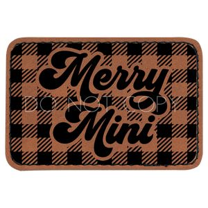 Merry Mini Plaid Patch