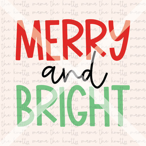 Merry and Bright Classic PNG