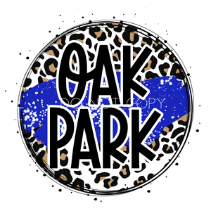 Oakoark Royal Blue - Leopard Circle