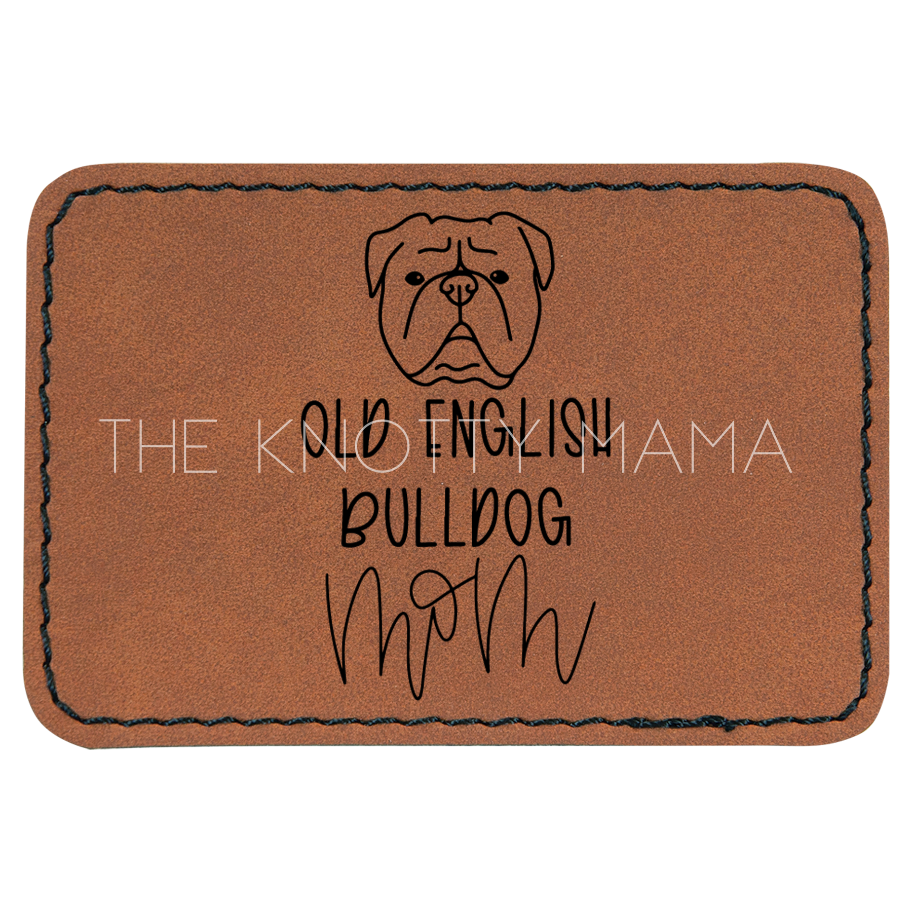Old English Bulldog Mom Patch