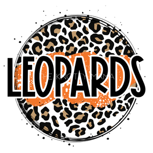 Orange Leopards - Leopard Circle PNG