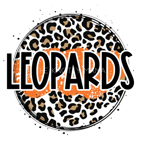 Orange Leopards - Leopard Circle PNG