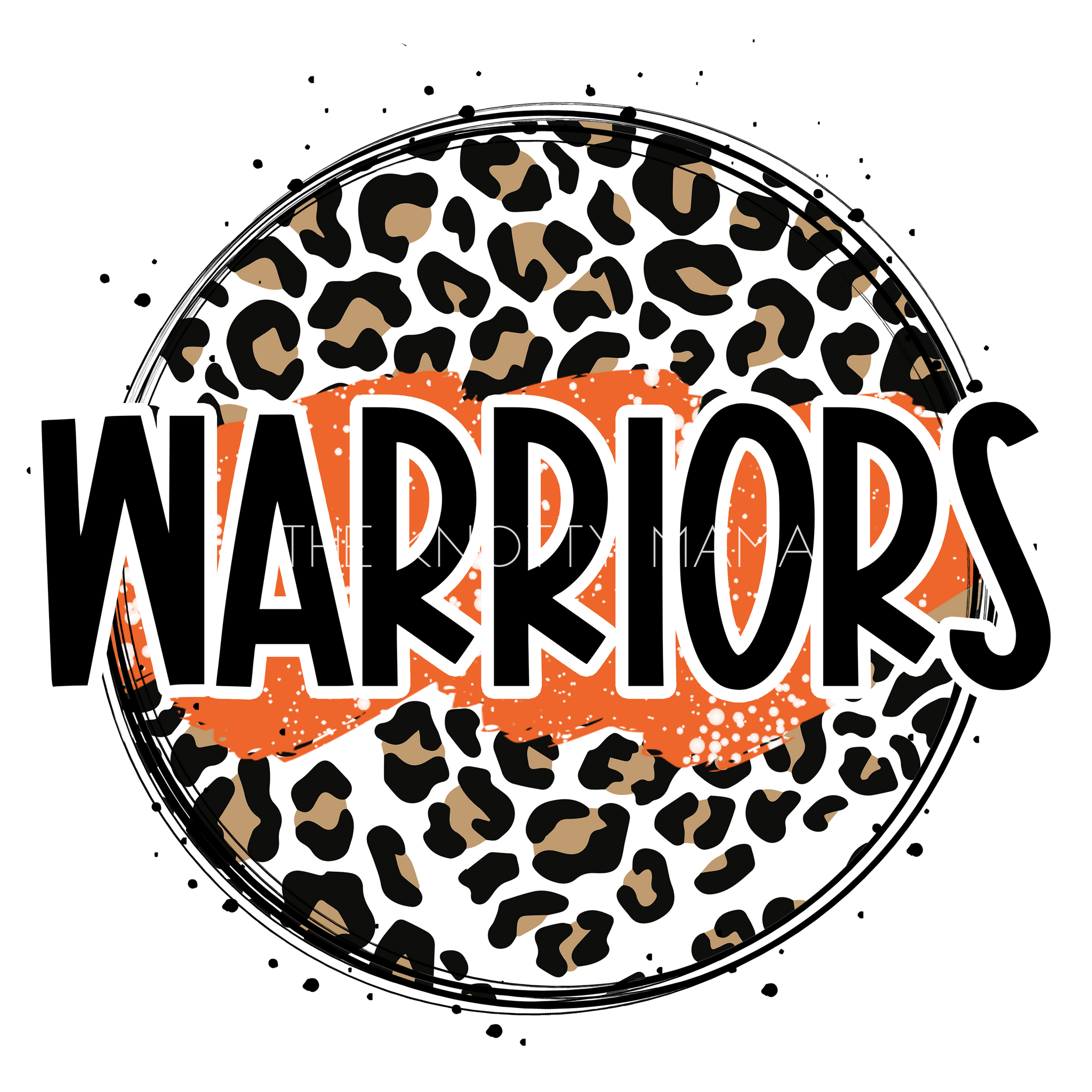 Orange Warriors - Leopard Circle PNG