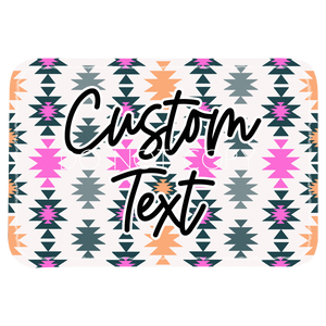 Orange and Pink Aztec Patch