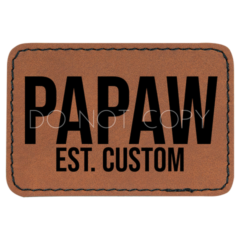 Custom Papaw Patch