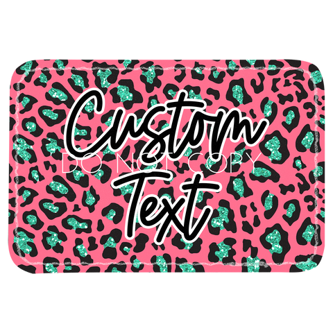Pink Teal Leopard Patch