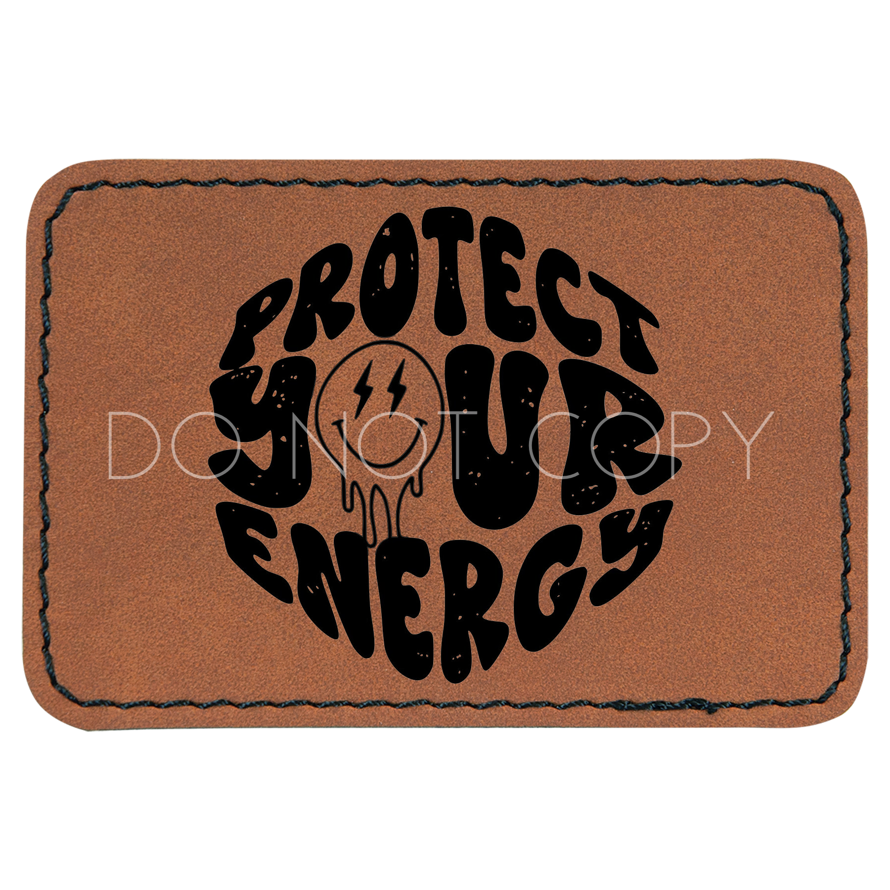 Protect Your Energy Melted Smiley Patch