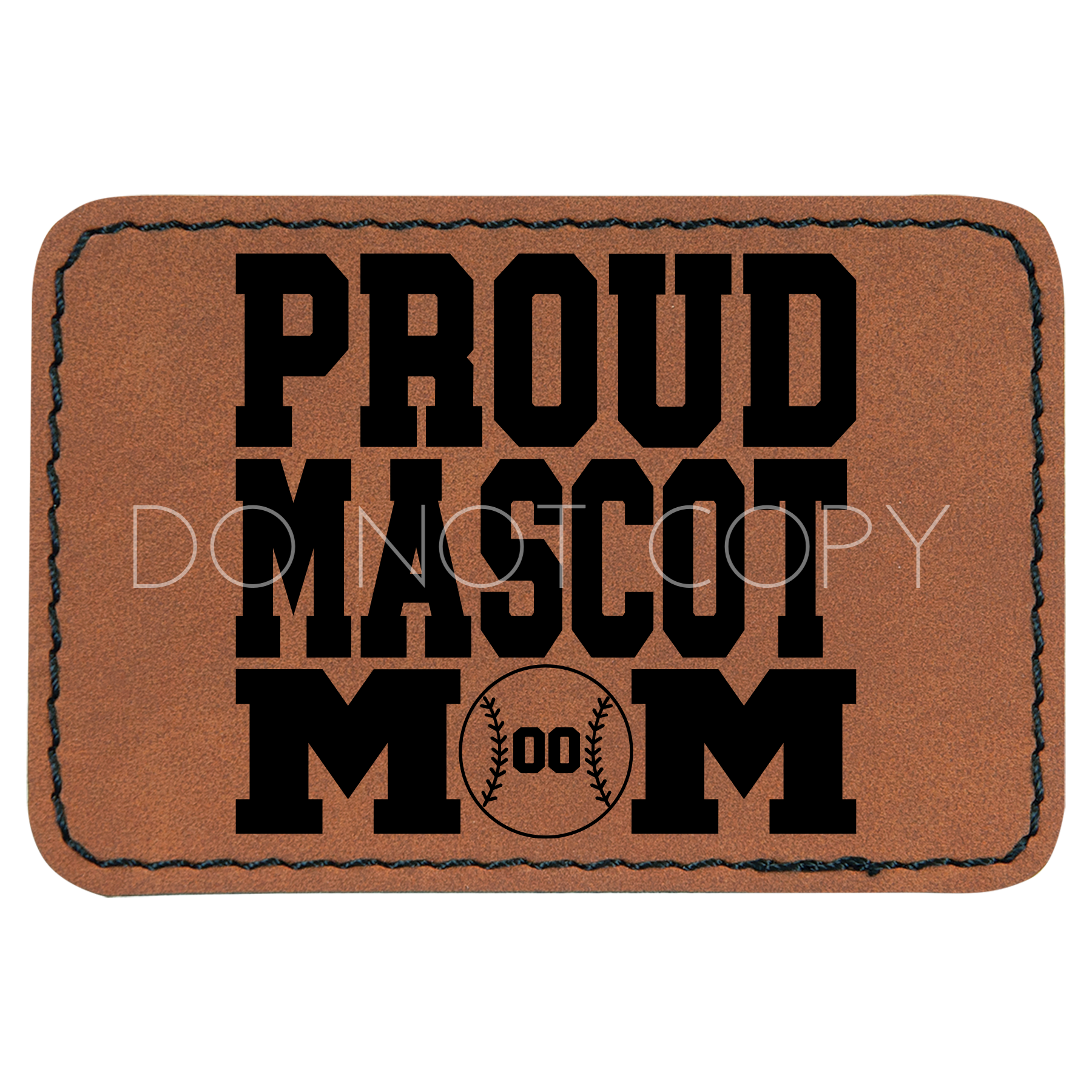 Proud Baseball/Softball Mascot Mom Patch