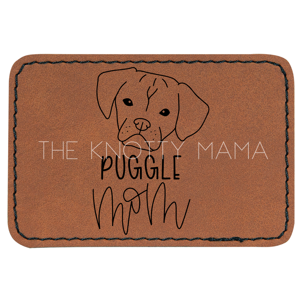 Puggle Mom Patch – The Knotty Mama