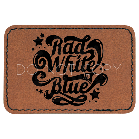 Rad, White, and Blue Patch
