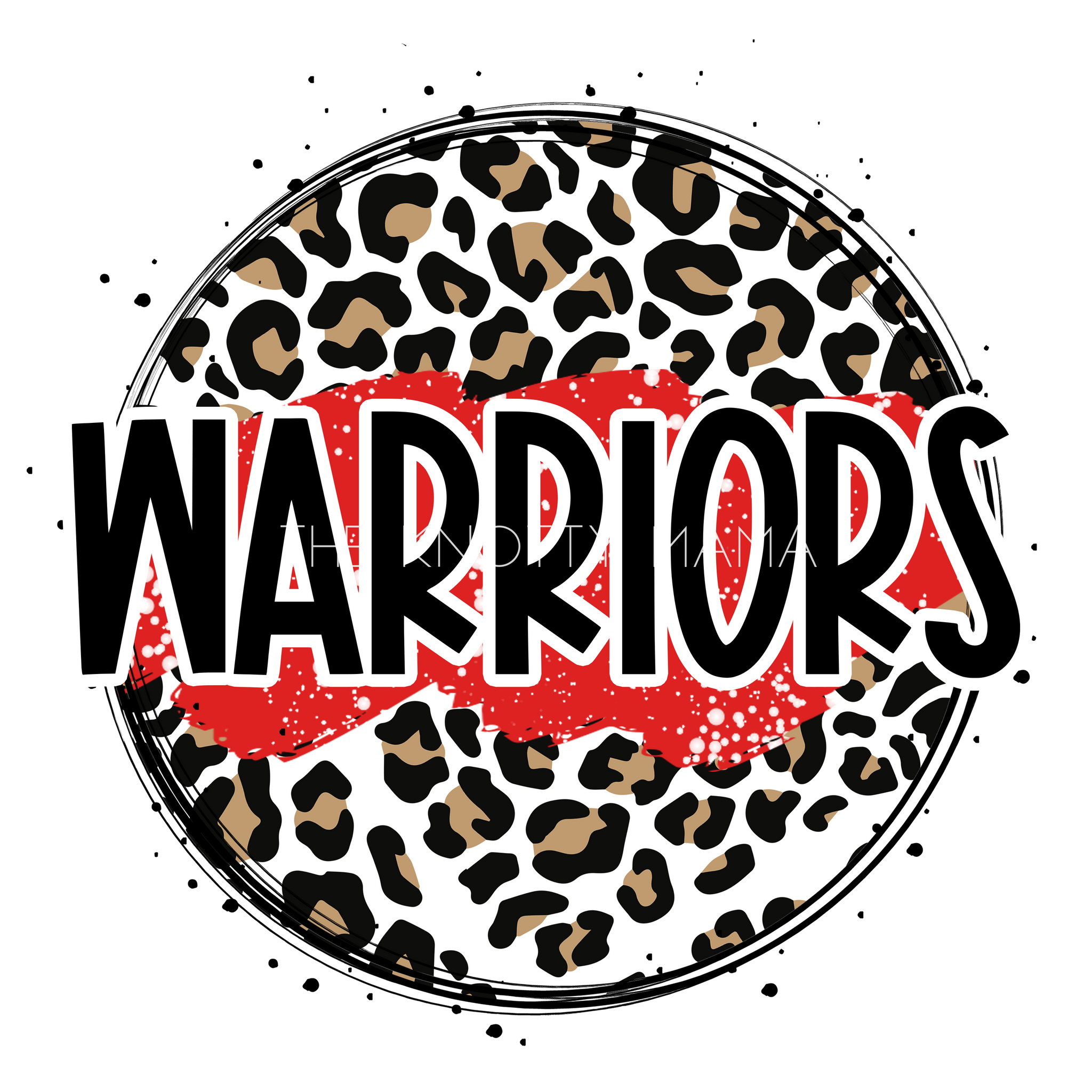 Red Warriors - Leopard Circle PNG