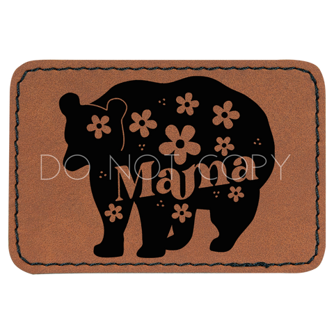 Floral Mama Bear Patch