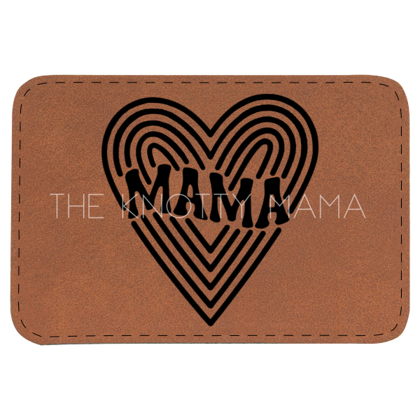 Retro Mama Heart Patch