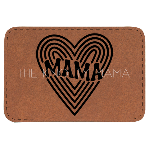 Retro Mama Heart Patch