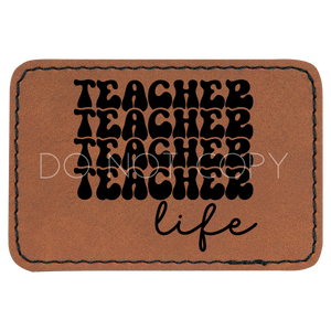 Retro Teacher Life Patch
