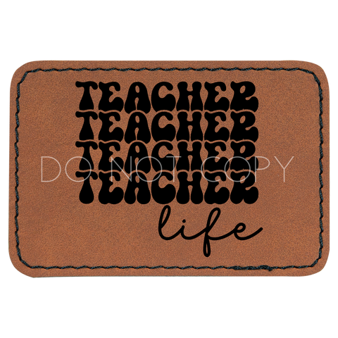 Retro Teacher Life Patch