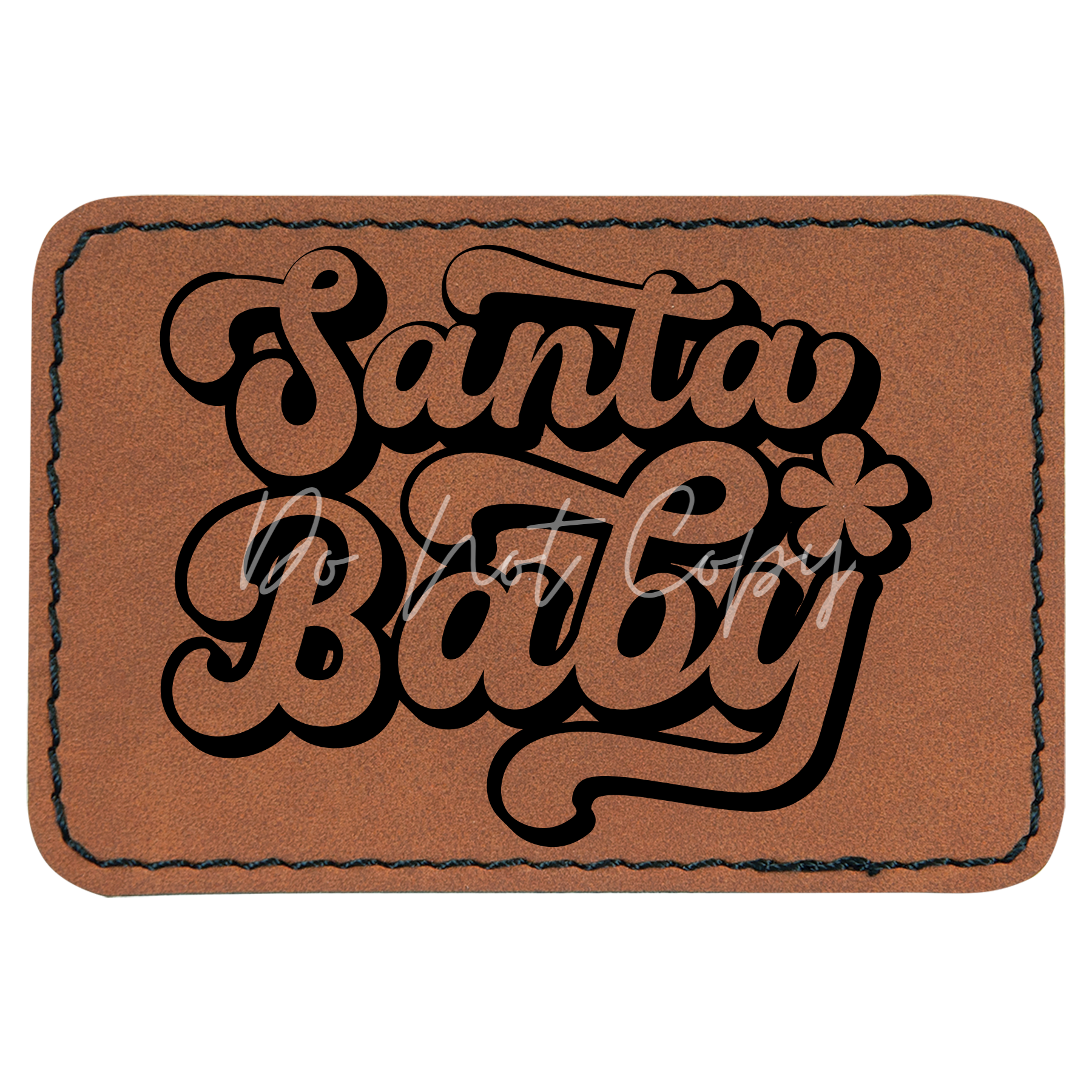 Retro Santa Baby Patch