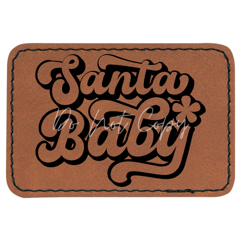 Retro Santa Baby Patch