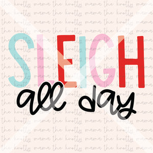 Sleigh All Day Bright PNG