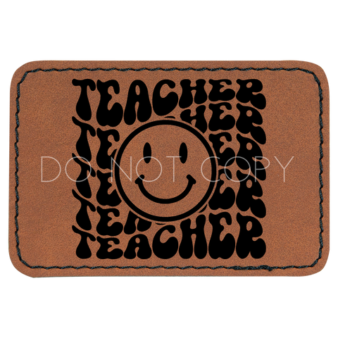 Smiley Teacher Patch