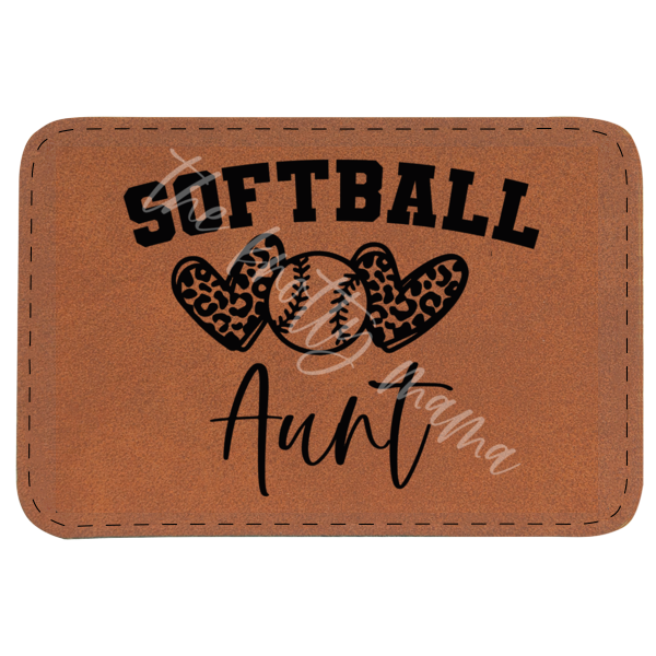 Softball Aunt Patch