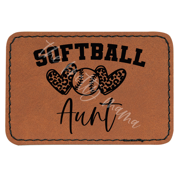 Softball Aunt Patch