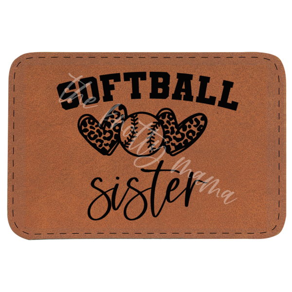 Softball Sister Patch