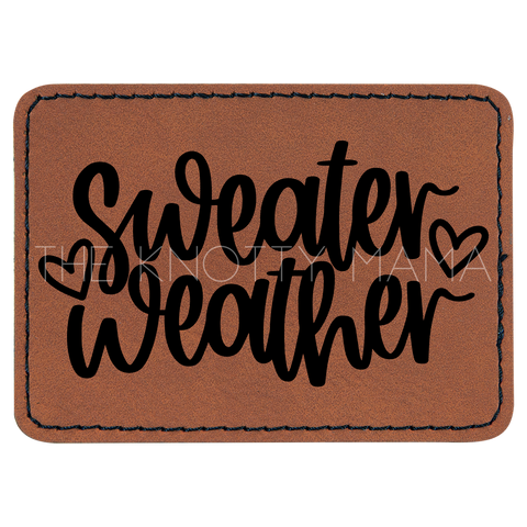 Sweater Weather Hearts Patch
