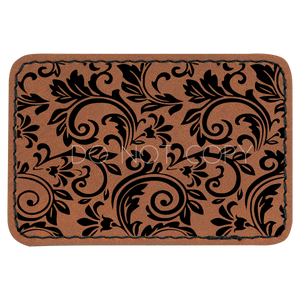 Tooled Leather Patch
