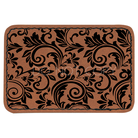 Tooled Leather Patch