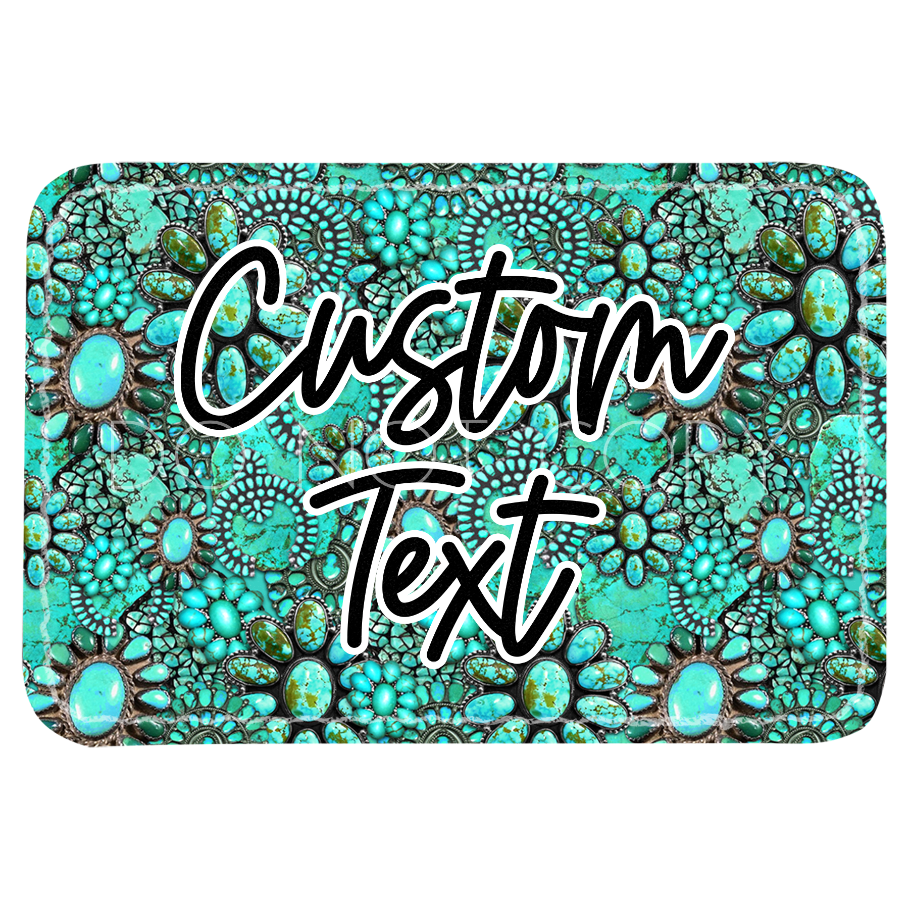 Turquoise Collage Patch