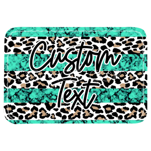 Turquoise Leopard Stripe Patch