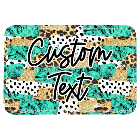 Turquoise Leopard Stroke Patch