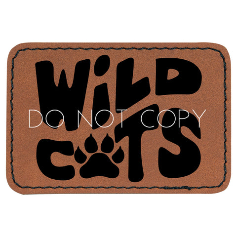 Wildcats Paw Mascot Patch