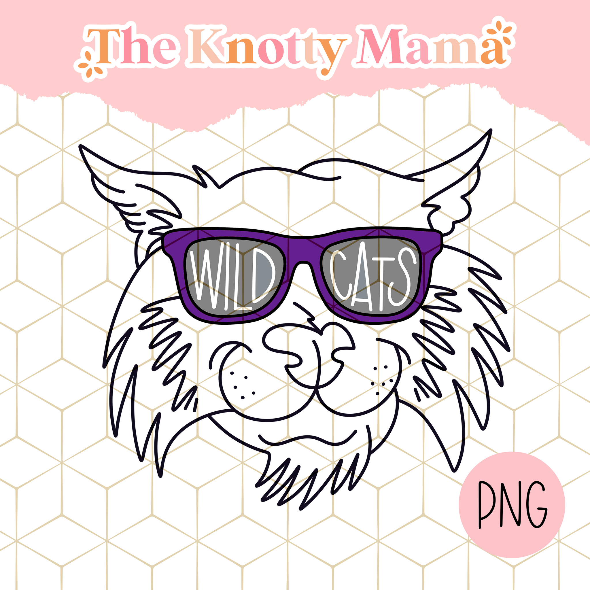 Wildcats Mascot (Purple)