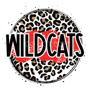 Wildcats Red - Leopard Circle