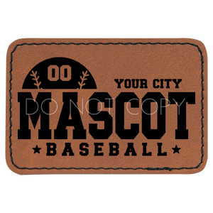 Your City Baseball Mascot Patch