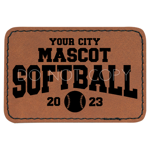 Your City Mascot Softball V.2 Patch